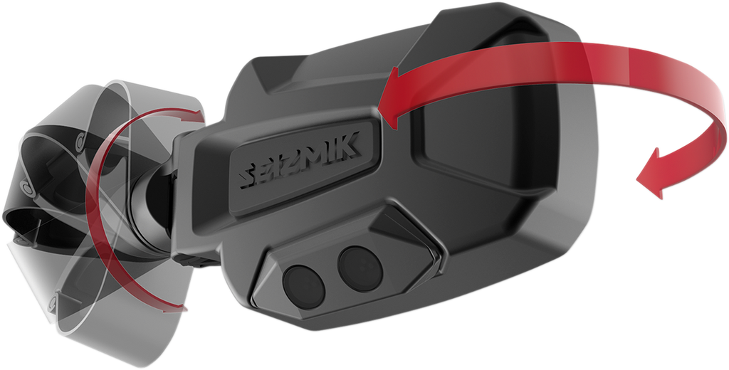 SEIZMIK Mirrors - Pursuit Night Vision - Side View - Rectangle - Black - 2" 56-18087KIT