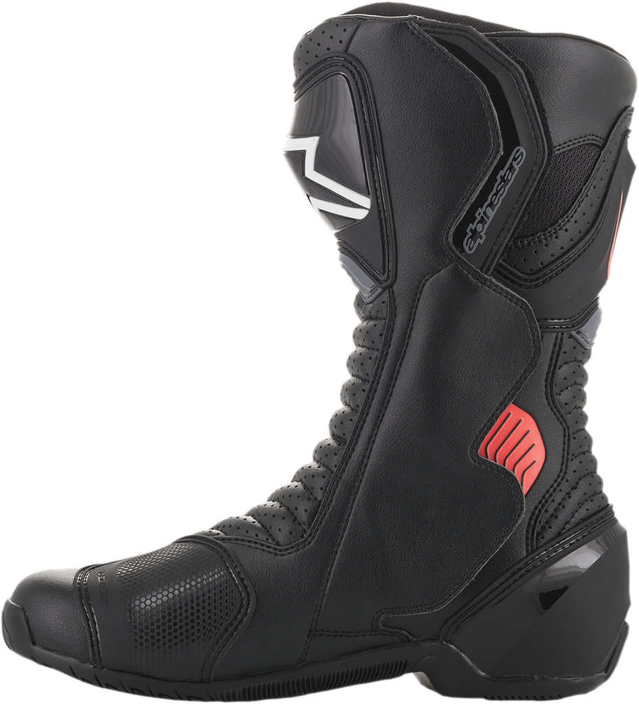 ALPINESTARS SMX-6 v2 Vented Boots - Black/Gray/Red - US 13.5 / EU 49 2223017-1133-49