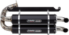 TRINITY RACING Stage 5 Slip-On Dual Muffler - Black TR-4169S-BK