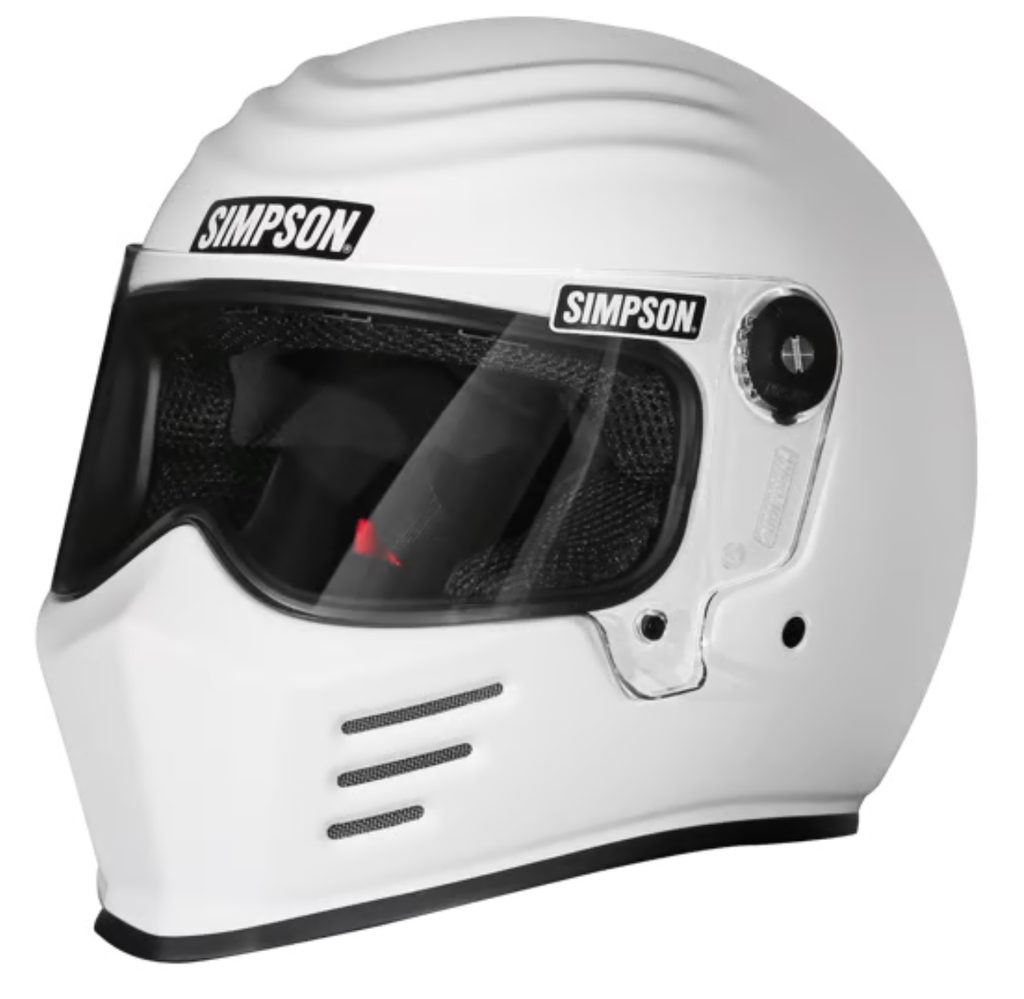 SIMPSON MOTORCYCLE OUTLAW BANDIT 3 HELMET - White