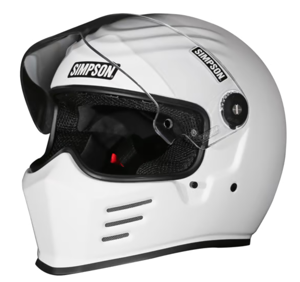 SIMPSON MOTORCYCLE OUTLAW BANDIT 3 HELMET - White