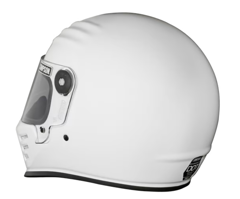 SIMPSON MOTORCYCLE OUTLAW BANDIT 3 HELMET - White