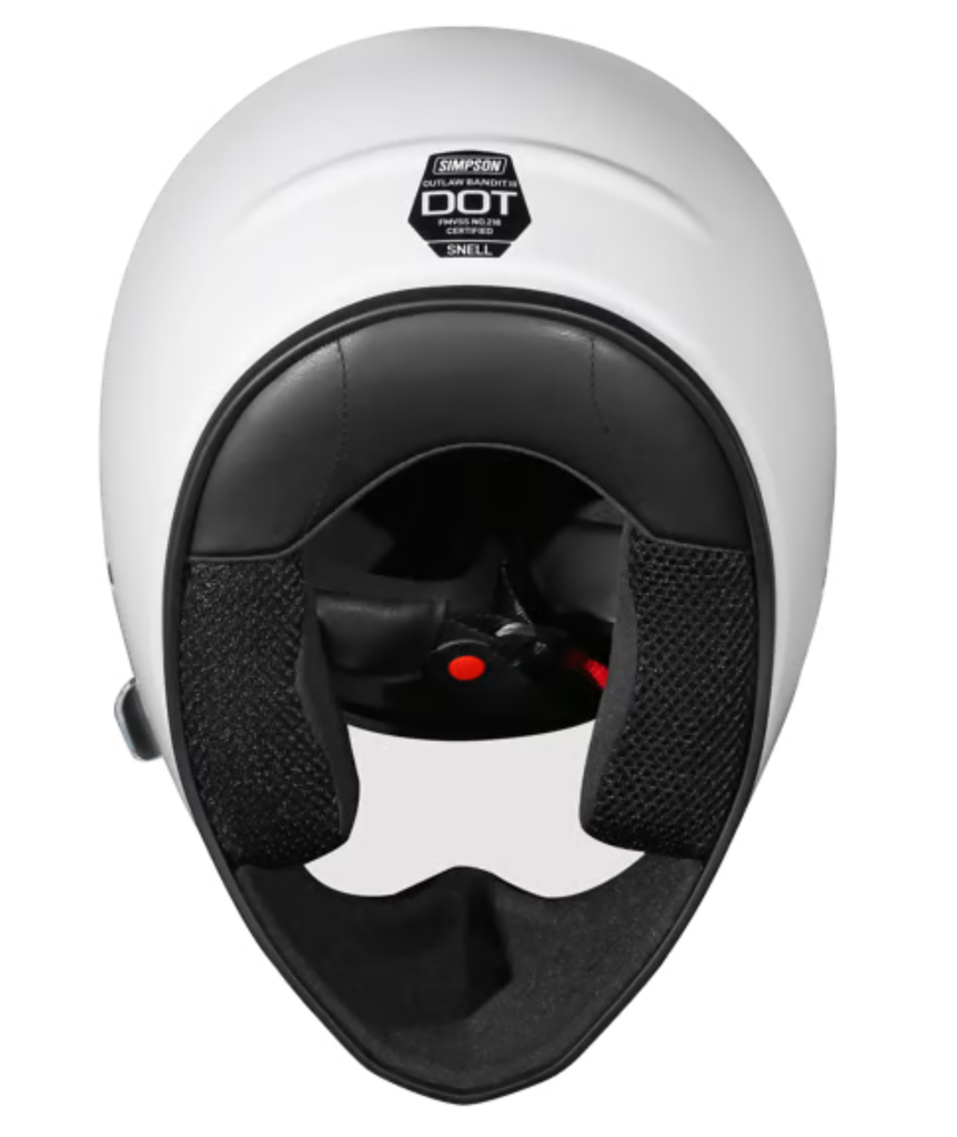 SIMPSON MOTORCYCLE OUTLAW BANDIT 3 HELMET - White