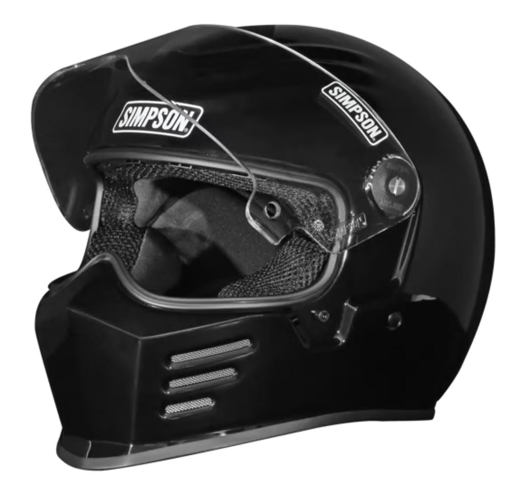 SIMPSON MOTORCYCLE OUTLAW BANDIT 3 HELMET - Gloss Black