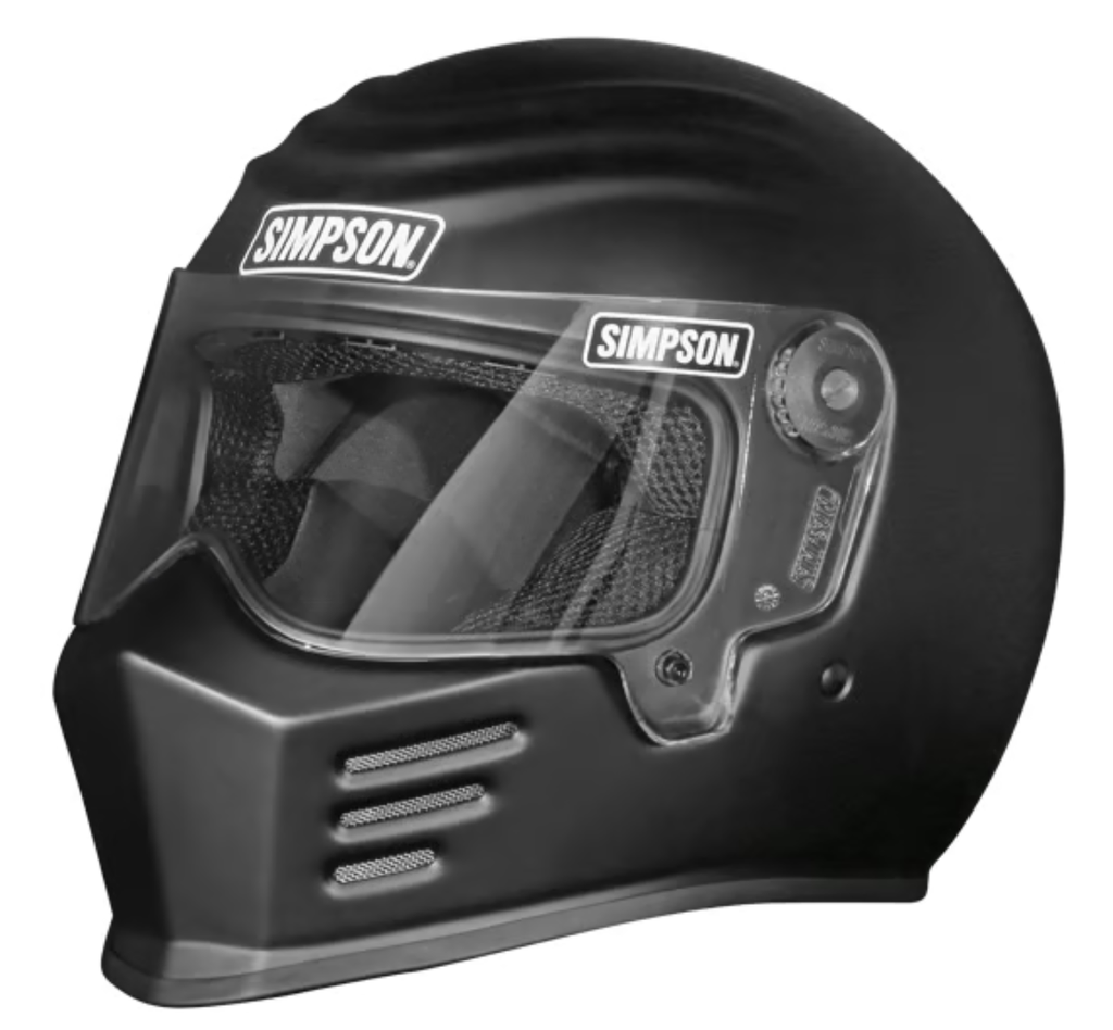 SIMPSON MOTORCYCLE OUTLAW BANDIT 3 HELMET - Flat Black