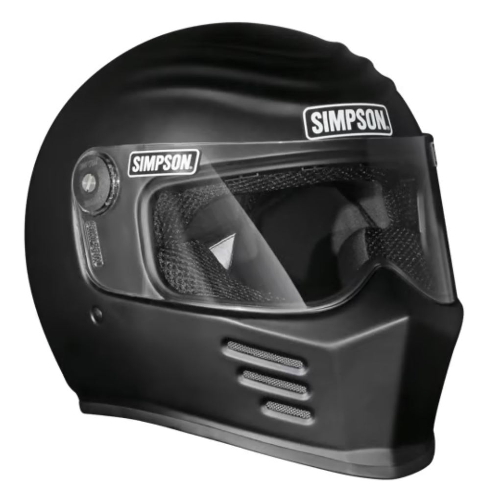 SIMPSON MOTORCYCLE OUTLAW BANDIT 3 HELMET - Flat Black