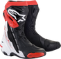 ALPINESTARS Supertech R Boots - Black/White/Red - US 6 / EU 39 2220021-123-39