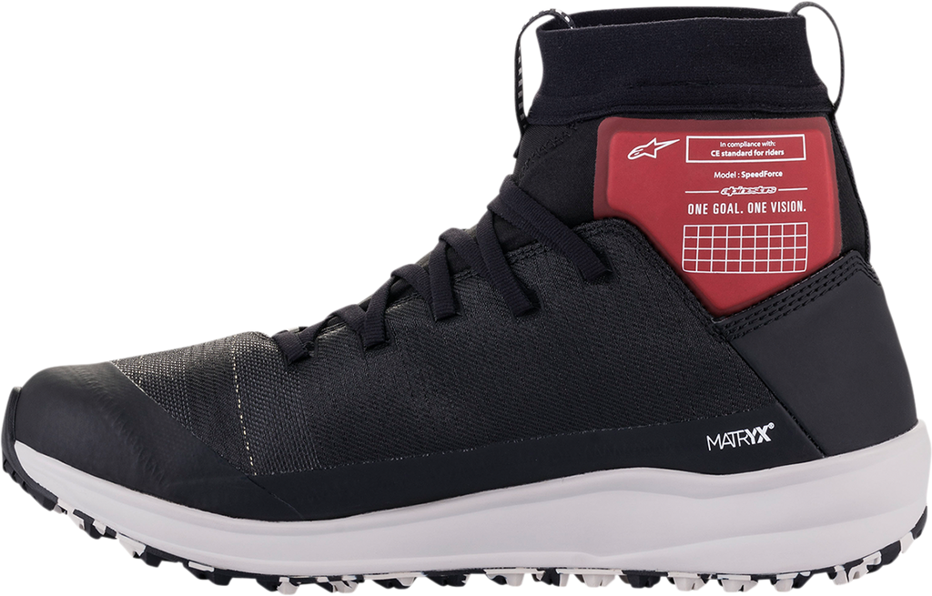 ALPINESTARS Speedforce Shoes - Black/White/Red - US 12 2654321-123-12