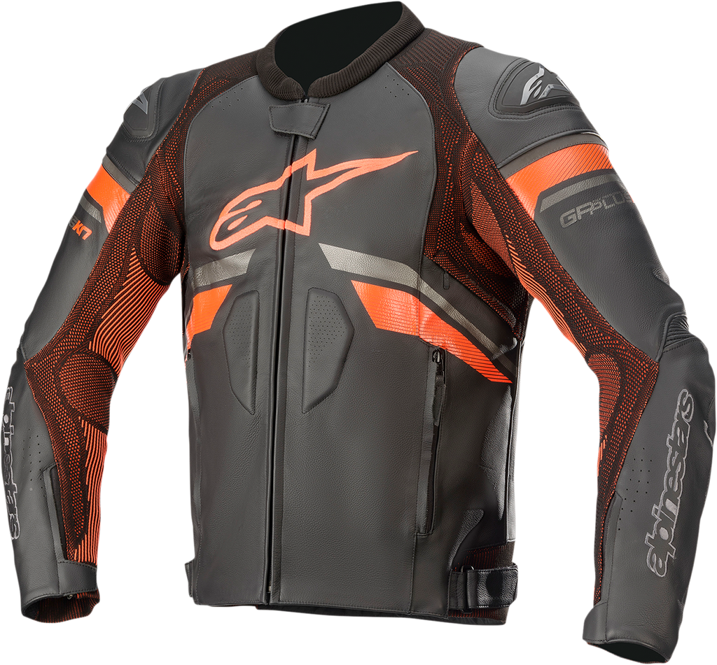 ALPINESTARS GP Plus R v3 Rideknit? Leather Jacket - Black/Red Fluo - US 44 / EU 54 3100321-1030-54