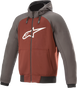 ALPINESTARS Chrome Hoodie - Gray/Burnt Orange - Small 4200918-9134-S