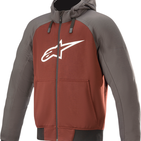ALPINESTARS Chrome Hoodie - Gray/Burnt Orange - XL 4200918-9134-XL