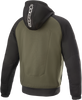 ALPINESTARS Chrome Hoodie - Black/Green - 3XL 4200918-1681-3X