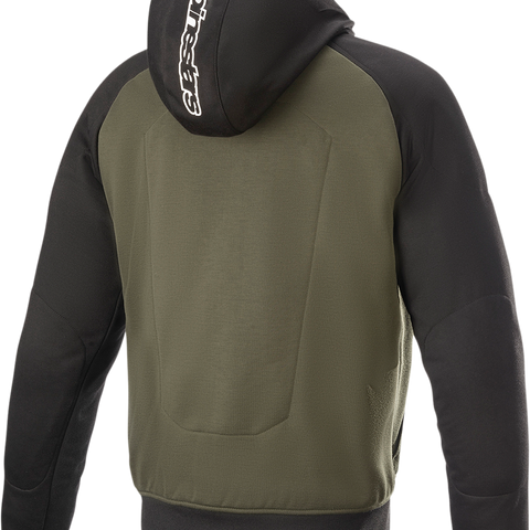 ALPINESTARS Chrome Hoodie - Black/Green - 3XL 4200918-1681-3X