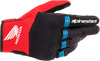 ALPINESTARS Honda Copper Gloves - Black/Bright Red/Blue - Large 3568321-1317-L