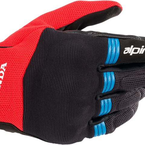 ALPINESTARS Honda Copper Gloves - Black/Bright Red/Blue - Medium 3568321-1317-M