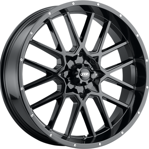 ITP Wheel - Hurricane - Front/Rear - Black - 20x6.5 - 4/137 - 4+2.5 (+10 mm) 2022517705B