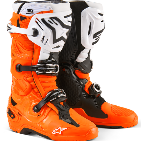 Tech 10 Enduro Boots Orange Fluo/Black/White 14