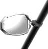SEIZMIK Mirror - Photon - Side View - Oval - Black/Silver - 1.75" 56-18107