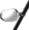 SEIZMIK Mirror - Photon - Side View - Oval - Black/Silver - 2" 56-18108