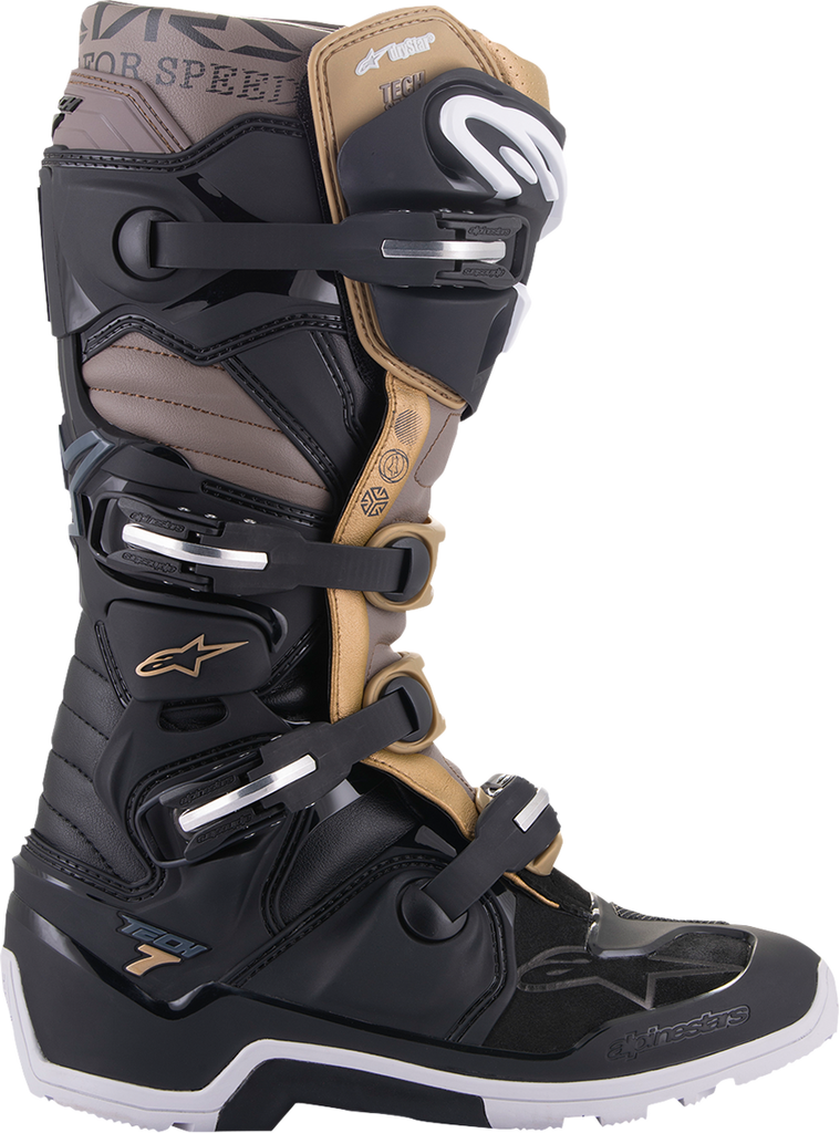 ALPINESTARS Tech 7 Enduro Drystar? Boots - Black/Gray/Gold - US 7 2012620-1959-7