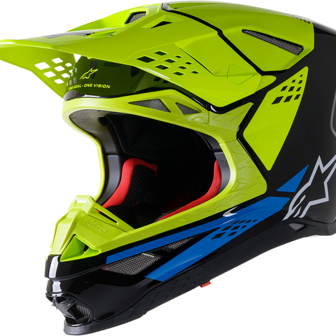 ALPINESTARS Supertech M8 Helmet - Factory - Black/Yellow/Blue - XL 8302922-1578-XL