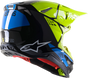 ALPINESTARS Supertech M8 Helmet - Factory - Black/Yellow/Blue - XL 8302922-1578-XL