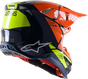 ALPINESTARS Supertech M8 Helmet - Factory - Blue/Orange/Yellow - Medium 8302922-7445-MD