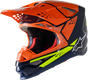 ALPINESTARS Supertech M8 Helmet - Factory - Blue/Orange/Yellow - 2XL 8302922-7445-2X