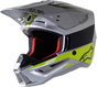 ALPINESTARS SM5 Helmet - Bond - Silver/Yellow/Green - Large 8303522-1956-LG