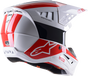 ALPINESTARS SM5 Helmet - Bond - White/Red - Medium 8303522-2032-MD