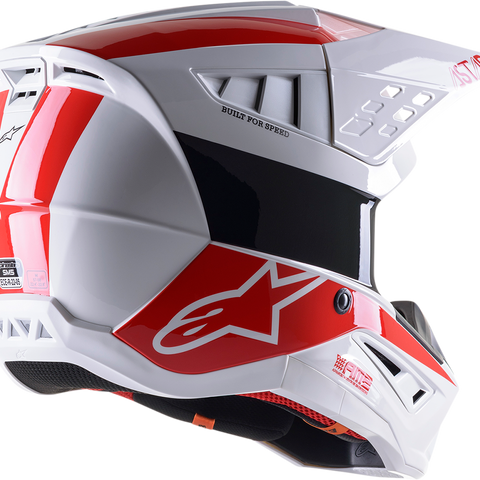 ALPINESTARS SM5 Helmet - Bond - White/Red - Medium 8303522-2032-MD