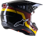 ALPINESTARS SM5 Helmet - Venture - Black/Bordeaux/Yellow/Glossy - Medium 8305122-1358-MD