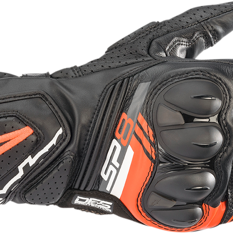 ALPINESTARS SP-8 V3 Gloves - Black/Fluo Red - Medium 3558321-1030-M