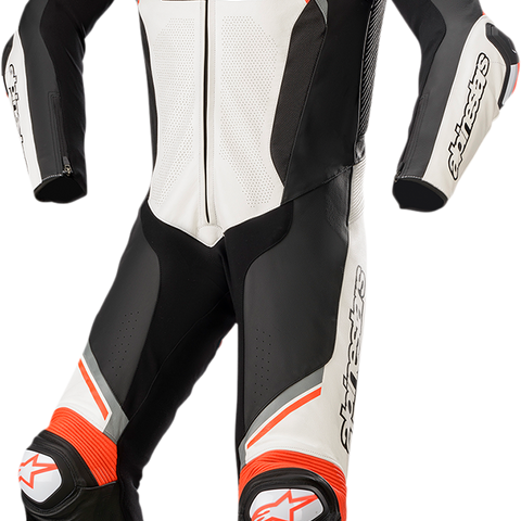 ALPINESTARS Missile Ignition v2 1-Piece Suit - Black/White/Red Fluorescent - US 42 / EU 52 3150222-1231-52