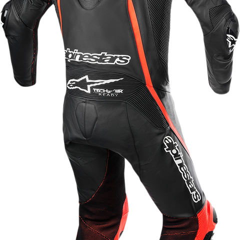 ALPINESTARS Fusion 1-Piece Suit - Black/Red Fluorescent - US 48 / EU 58 3153022-1030-58