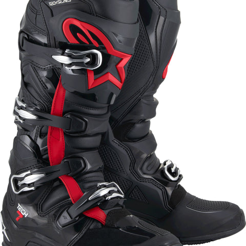 Tech 7 Boots Black/Red Fluo 8