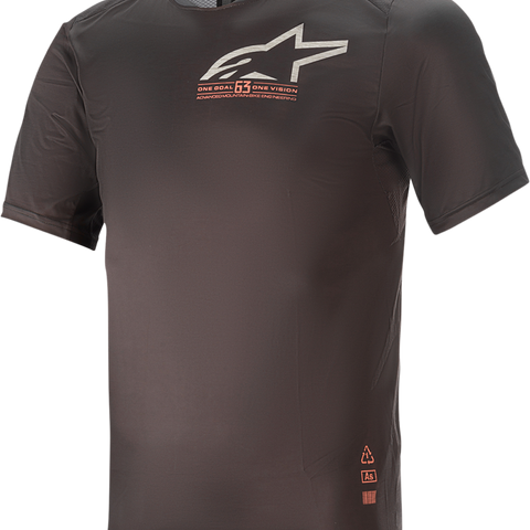 ALPINESTARS Alps 6.0 V2 Short-Sleeve Jersey - Black/Coral - Large 1763921-1793-LG