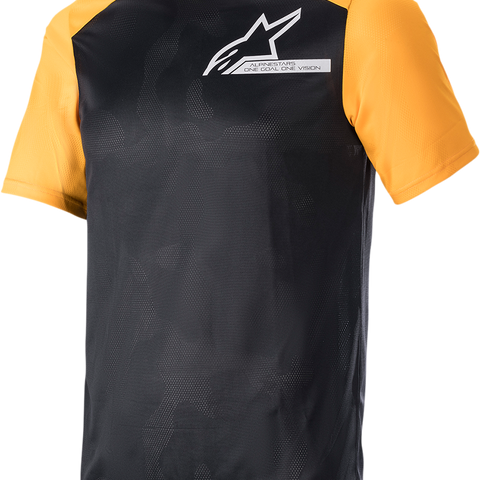 ALPINESTARS Alps 4.0 V2 Short-Sleeve Jersey - Black/Tangerine/White - 2XL 1765922-1402-2X