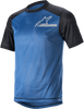 ALPINESTARS Alps 4.0 V2 Short-Sleeve Jersey - Blue/Black/Light Gray - Large 1765922-7318-LG