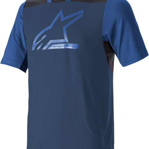 ALPINESTARS Drop 6.0 V2 Short-Sleeve Jersey - Midnight Blue/Black - Small 1766322-7319-SM