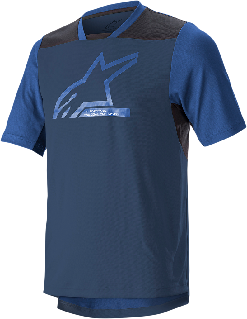 ALPINESTARS Drop 6.0 V2 Short-Sleeve Jersey - Midnight Blue/Black - 2XL 1766322-7319-2X