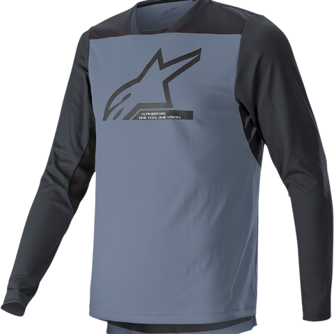 ALPINESTARS Drop 6.0 V2 Long-Sleeve Jersey - Black/Gray - Large 1766422-9291-LG
