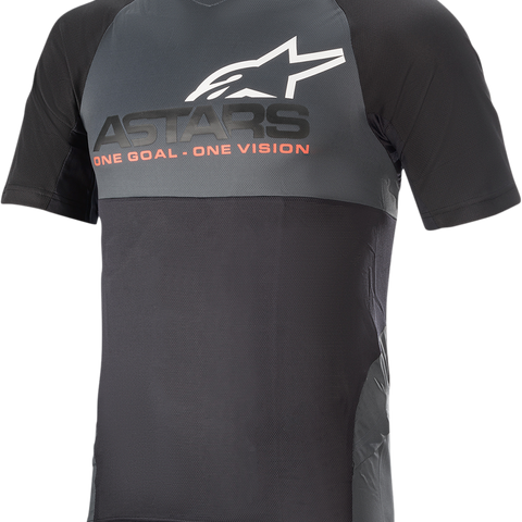 ALPINESTARS Drop 8.0 Short-Sleeve Jersey - Black/Coral - 2XL 1766621-1793-2X