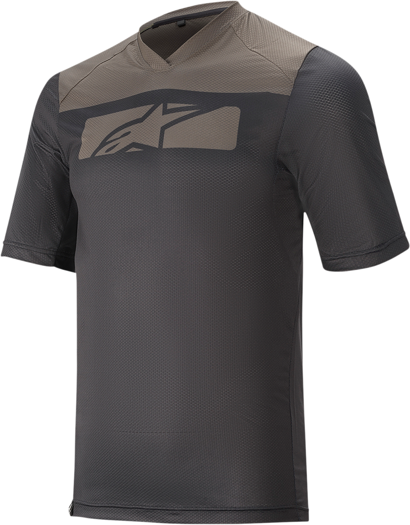 ALPINESTARS Drop 4.0 Short-Sleeve Jersey - Black/Gray - Large 1766220-1065-LG