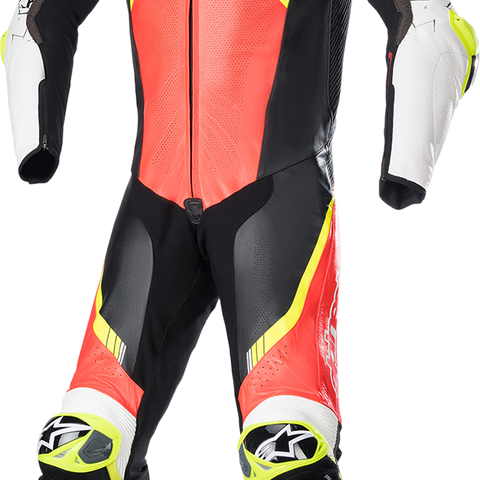 ALPINESTARS GP Tech Suit v4 - Black/Red Fluorescent/Yellow Fluorescent - US 38 / EU 48 3156822-1355-48