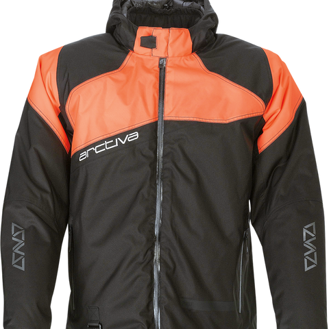 ARCTIVA Pivot 5 Hooded Jacket - Black/Orange - Medium 3120-2081