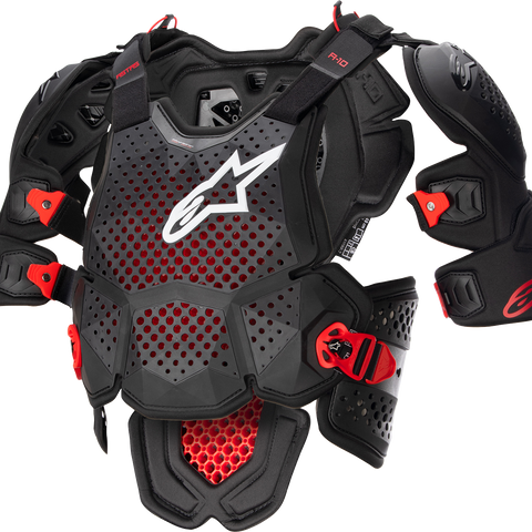 ALPINESTARS A-10 v2 Full Roost Guard - Black/Red - M/L 6700523-1431-ML