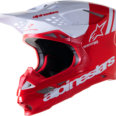 ALPINESTARS Supertech M8 Helmet - Radium 2 - MIPS? - Gloss Red/White - Medium 8301523-3012-MD