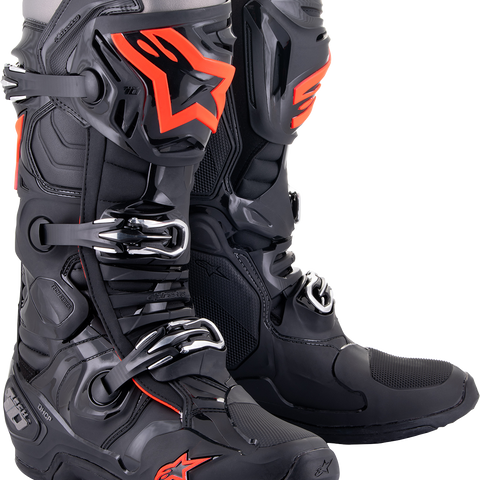 ALPINESTARS Tech 10 Boots - Black/Red Fluorescent - US 9 2010020-1030-9