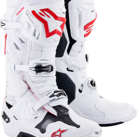 ALPINESTARS Tech 10 Supervented Boots - White/Red - US 9 2010520-2230-9